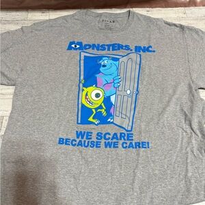 Monsters, Inc. Gray Graphic T-Shirt XL
